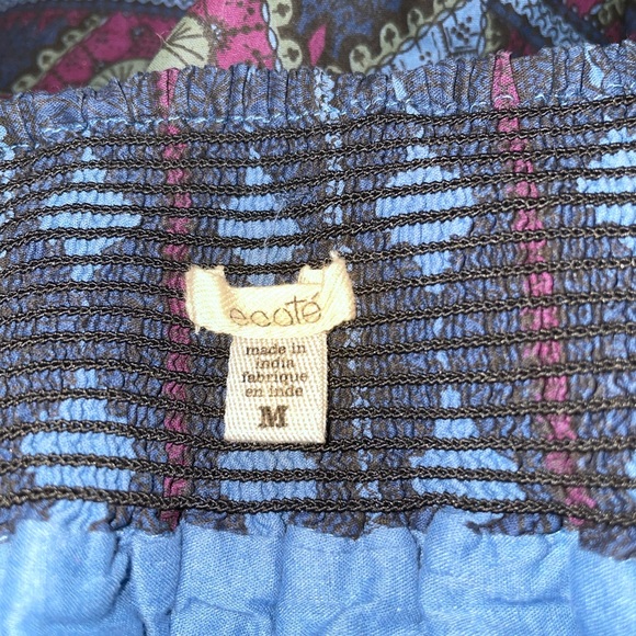 Ecote Skirt (from Urban) - Dark blue w/ light blue & purple detail - Picture 2 of 2